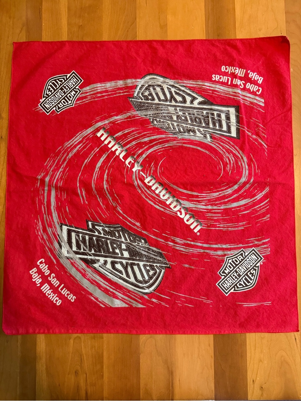 Harley-Davidson Red and White Logo Bandana